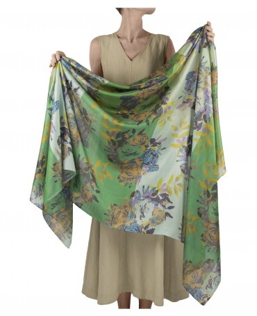 Палантин Женский SN40-ROSE/BLEU.CIEL